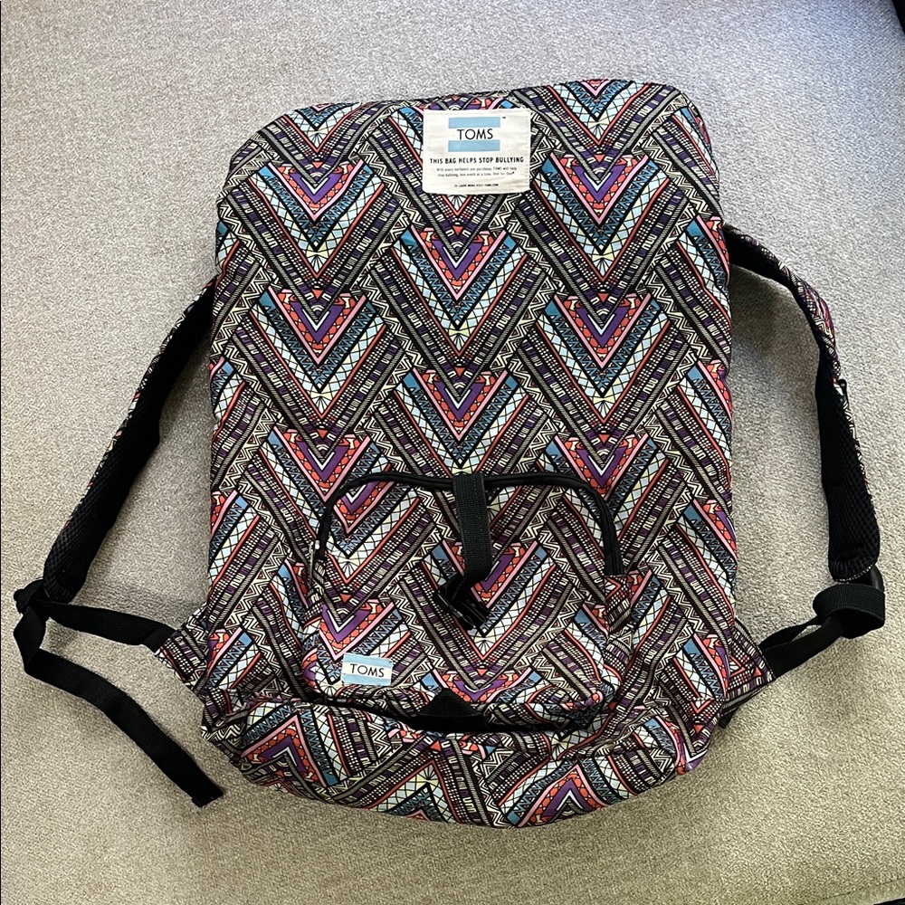 TOMS Multicolor Patterned Backpack